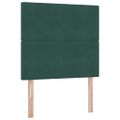 vidaXL Postel s úložným prostorem a matrací Tmavozelená 90 x 190 cm