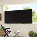 vidaXL Zaťahovacia bočná markíza 117x314 cm čierna