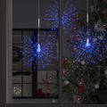 vidaXL Vonkajšie vianočné prskavky 4 ks, modré 20 cm, 560 LED