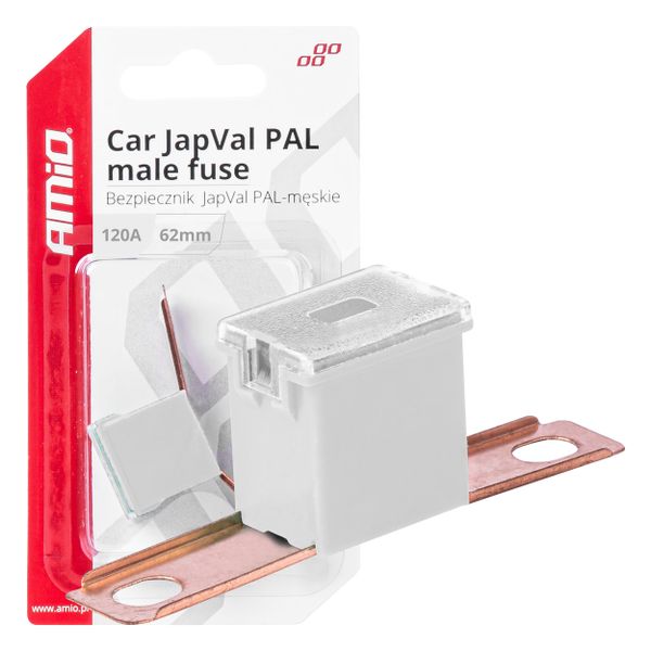 Poistka JAPVAL PAL samec 62mm 120A AMIO-03434
