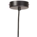 vidaXL Industriálna závesná lampa 25 W, čierna, okrúhla 19 cm E27