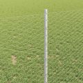 vidaXL Hexagonálny plot s stĺpom 50 x 1 m Pozinkovaná oceľ Strieborná