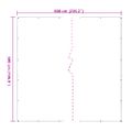 vidaXL Priehľadná plachta s okami 5x6 m Polyetylén