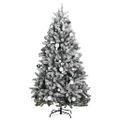 vidaXL Umelý výklopný vianočný stromček 300 LED a sada gúľ 240 cm