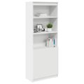 vidaXL Vysoká skrinka biela 70x35x180 cm kompozitné drevo