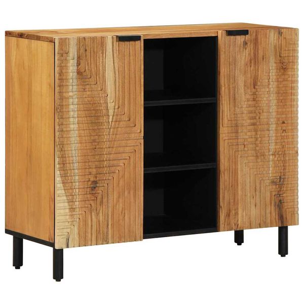 vidaXL Servírovacia skriňa Hnedá 90 x 33 x 75 cm Masívne mango drevo