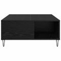vidaXL Konferenčný stolík Čierny dub 80 x 80 x 36,5 cm
