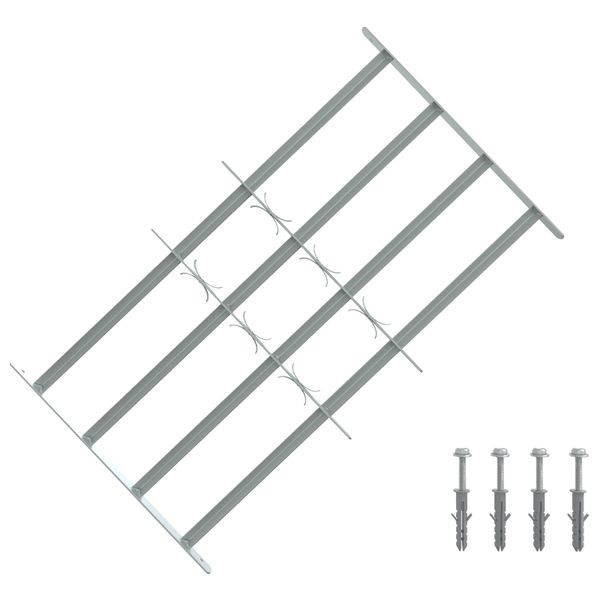 vidaXL Bezpečnostné mreže na okná so 4 priečnymi tyčami 3 pcs