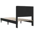 vidaXL Rám postele s čelnou doskou Čierna 100 x 200 cm Zamat