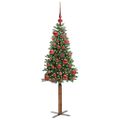 vidaXL Úzky vianočný stromček Zelená 150 cm