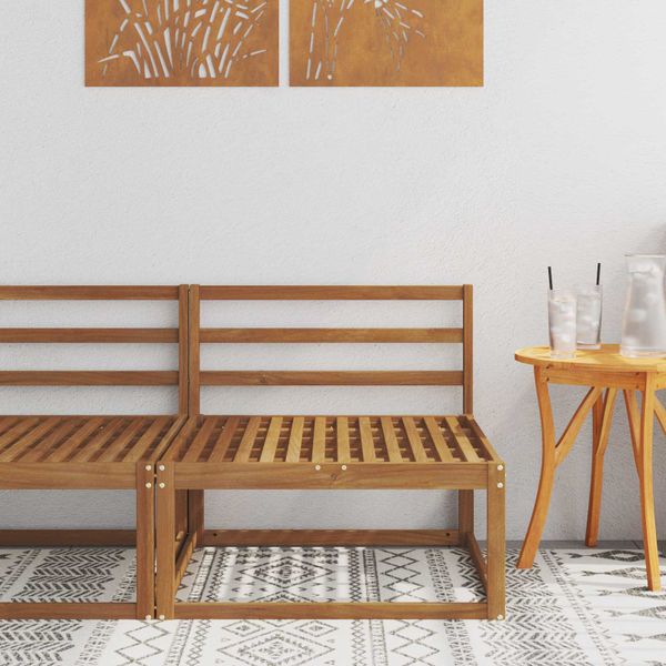 vidaXL Záhradná stredná sedačka Prírodná 79 x 83 x 73 cm