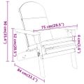 vidaXL 4-dielna záhradná sedacia súprava Adirondack akáciový masív