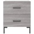 vidaXL Nočné stolíky 2 ks sivé sonoma 40x35x47,5 cm kompozitné drevo