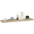 vidaXL Terasové nástenné police 4 ks dub 80x15x4 cm MDF