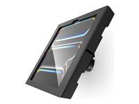 Skriňa - odkrytá predná/zadná kamera a senzory - pre tablet - uzamykateľný - kovový rám - čierna - veľkosť obrazovky: 13" - montáž na stenu