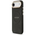 Obal Guess pre iPhone 17 Air HC MAGSAFE PU S/ PEONY HOT STAMP čierna