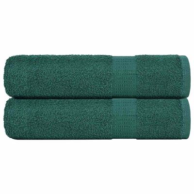 vidaXL Sprchové osušky FROGN 2 ks zelené 70x140 cm 360 g/m²
