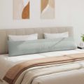 vidaXL Vankúše na pohovku 2 pcs Svetlosivá 200 x 40 cm