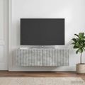vidaXL Nástenná TV skrinka Nástenný Betónovo sivá 98 x 31 x 30 cm