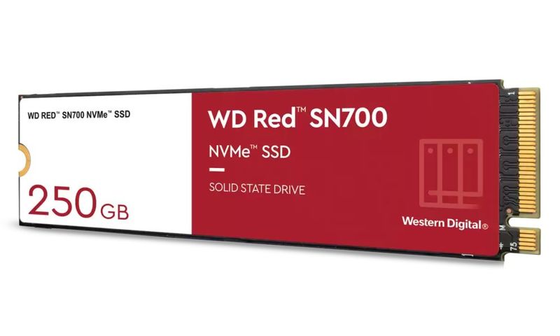 WD Red SN700 POWERED BY SANDISK/250GB/SSD/M.2 NVMe/5R SSD disk, interný, 250GB, M.2 2280, NVMe, PCIe Gen3