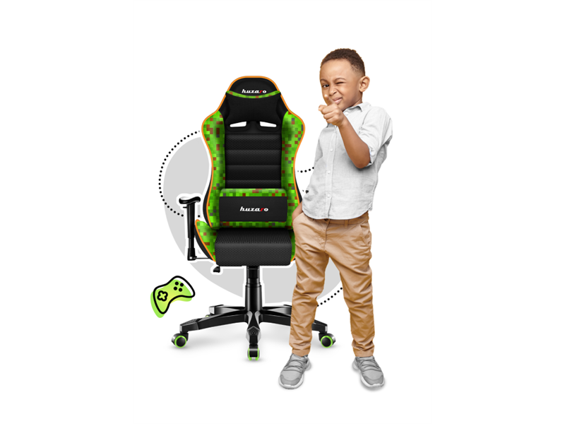 HUZARO Ranger 6.0 Pixel Mesh detská herná stolička