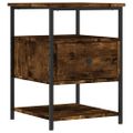 vidaXL Nočné stolíky 2 ks dymový dub 40x42x56 cm kompozitné drevo