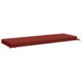 vidaXL Vankúš na lavičku SOEST 100% polyester Červená 140 x 50 x 8 cm