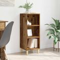 vidaXL Servírovacia skriňa Staré drevo 34,5 x 32,5 x 90 cm