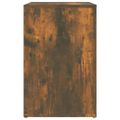 vidaXL Botník dymový dub 130x35x54 cm spracované drevo