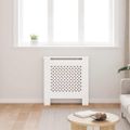 vidaXL Kryt na radiátor biely 78 cm MDF