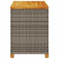 vidaXL Záhradný úložný box sivý 110x55x63 cm polyratan akáciové drevo