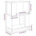 vidaXL Knižnica/deliaca stena sivá 51x25x70 cm masívna borovica