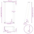 vidaXL Nohy konzolového stolíka v tvare U, 2 ks, prírodná oceľ, 28 x (72-73) cm, oceľ
