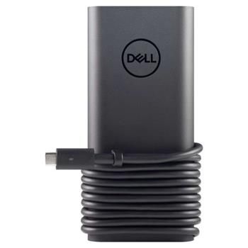 Dell Euro 130W USB-C AC Adaptér s 1m napájacieho káblom (Kompletný balenie) Napájacia jednotka, originálna, pre notebooky Dell, 130W, USB typ C, čierna