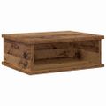vidaXL Nočný stolík Staré drevo 40 x 31 x 15 cm Kompozitné drevo
