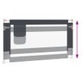 vidaXL Zábrana na detskú posteľ tmavosivá 150x25 cm látka