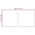 vidaXL Balkónová zástena bledohnedá 400x100 cm polyratan