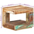 vidaXL Konferenčný stolík 45x45x40 cm masívne recyklované drevo