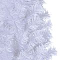 vidaXL Umelý vianočný stromček s hustým ihličím, biely 180 cm, PVC