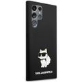Puzdro Karl Lagerfeld pre Samsung Galaxy S24 Ultra KLHCS24LSNCHBCK čierna HC SILICONE NFT CHOUPETTE