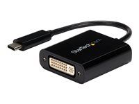 StarTech USB C to DVI Adapter - Black - 1920x1200 - USB Type C Video Converter for Your DVI D Display / Monitor / Projector (CDP2DVI) - Video / USB adaptér - USB-C (M) do DVI-I (F) - Thunderbolt 3 - podpora 1920 x 1200 (WUXGA) - čierna - pre P/N: BNDTB10GI, BNDTB210GSFP, BNDTB410GSFP, BNDTB4M2E1, BNDTBUSB3142, TB4CDOCK