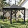 vidaXL Záhradka so 4 bočnými stenami 2,6 x 2,6 m
