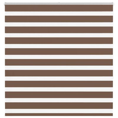 vidaXL Zebra roleta hnedá 145x150 cm šírka látky 140,9cm polyester