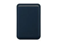 Taška na mobilný telefón / kreditnú kartu - kompatibilita s MagSafe - koža full-grain - modrá