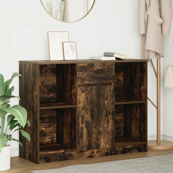 vidaXL Komoda so zásuvkou, tmavý dub 101x35x76 cm, kompozitné drevo