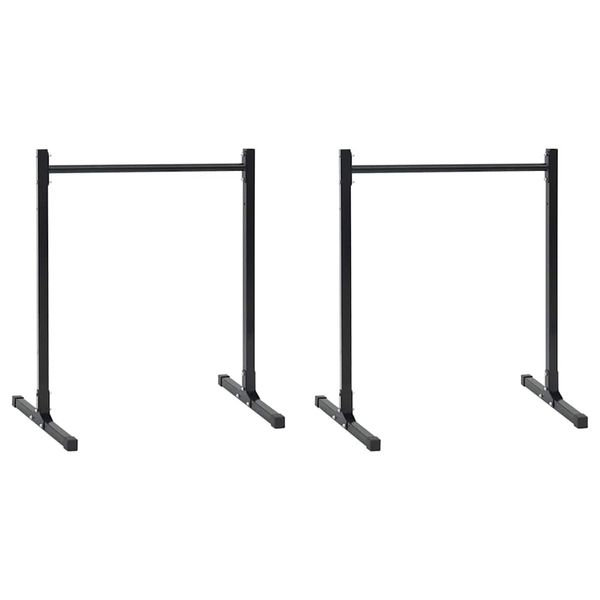 vidaXL Stanica na dipy 2 ks Čierna 55 x 90 x 104.5 cm