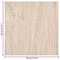 vidaXL Samo-lepiace podlahové dosky Svetlohnedá a biela 30,5 x 30,5 cm