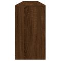 vidaXL Komoda s LED svetlami hnedý dub 181,5x37x67 cm