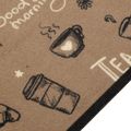 vidaXL Kuchynský koberec, prateľný, Ráno, hnedý 45x150 cm, zamat