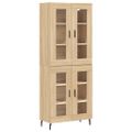 vidaXL Vysoká skrinka dub sonoma 69,5x34x180 cm spracované drevo